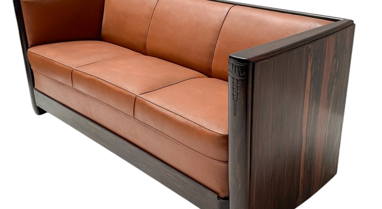 Art Deco Amsterdamse School Bench by Daniêl van Dorp for Gebroeders Reens